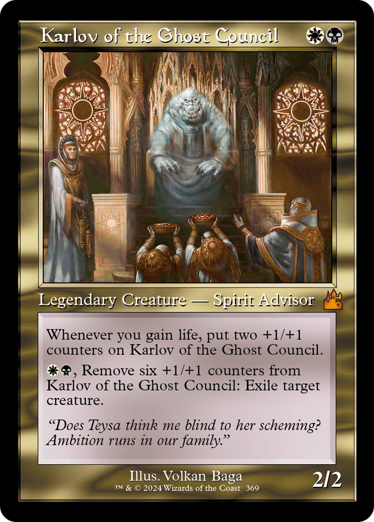 Karlov of the Ghost Council (Retro Frame) [Ravnica Remastered] | Gamers Paradise