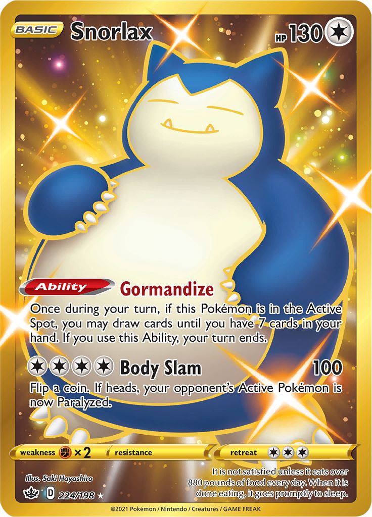 Snorlax (224/198) [Sword & Shield: Chilling Reign] | Gamers Paradise