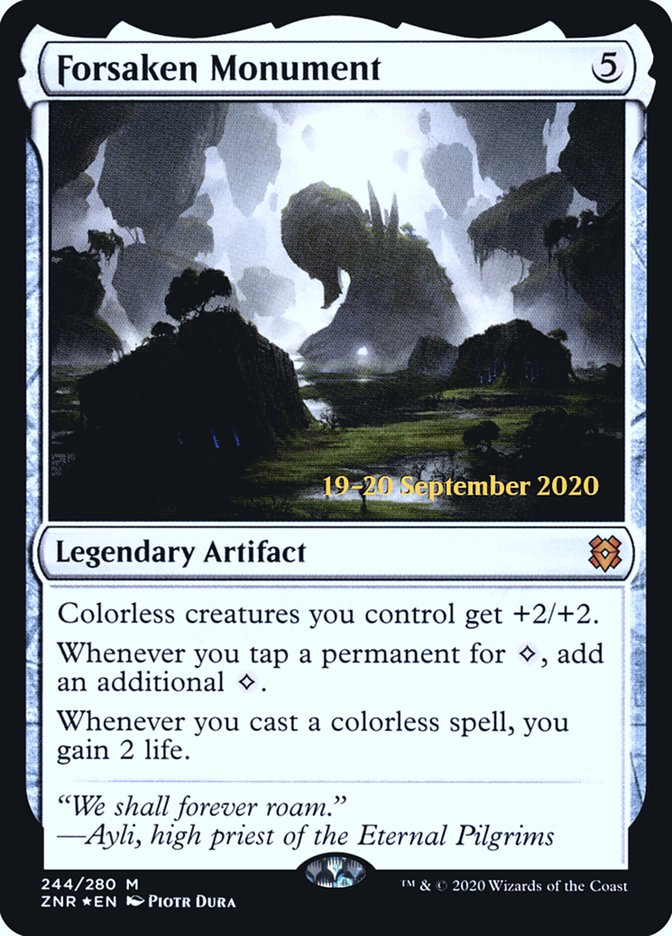 Forsaken Monument [Zendikar Rising Prerelease Promos] | Gamers Paradise