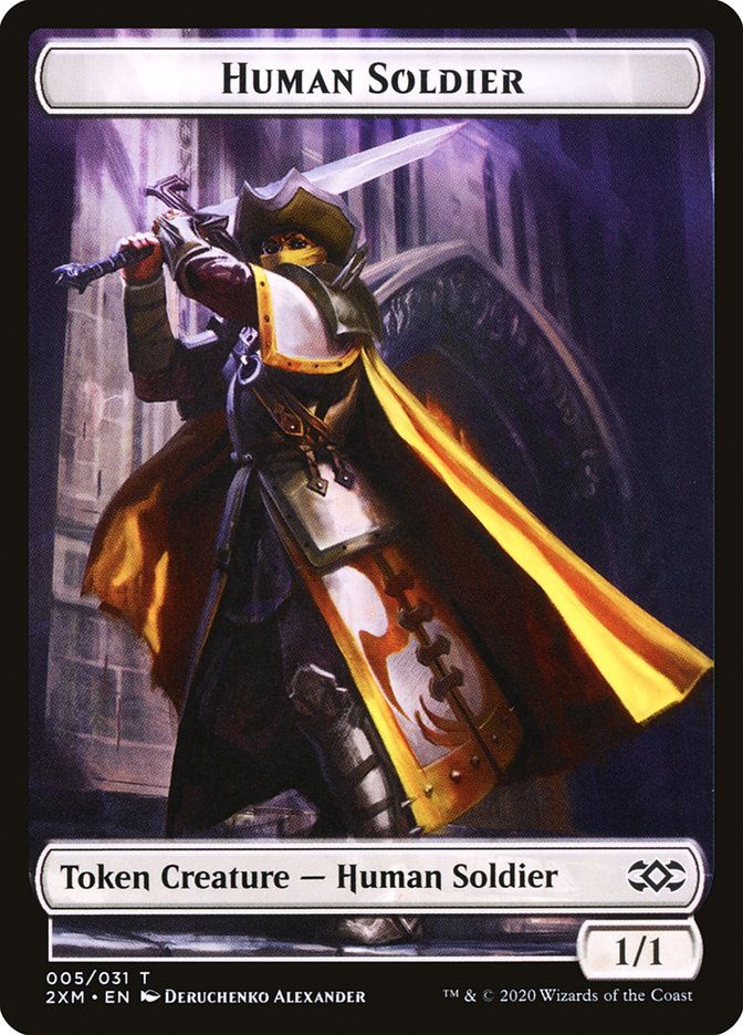 Human Soldier Token [Double Masters Tokens] | Gamers Paradise