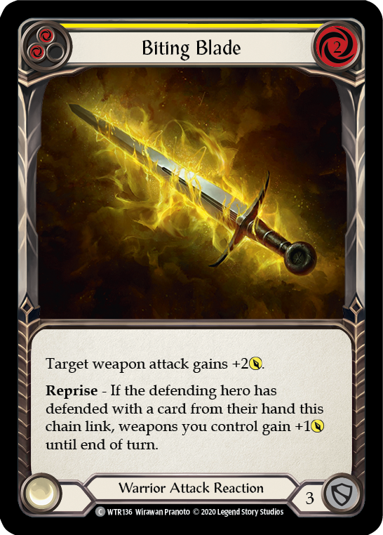 Biting Blade (Yellow) [U-WTR136] (Welcome to Rathe Unlimited)  Unlimited Normal | Gamers Paradise