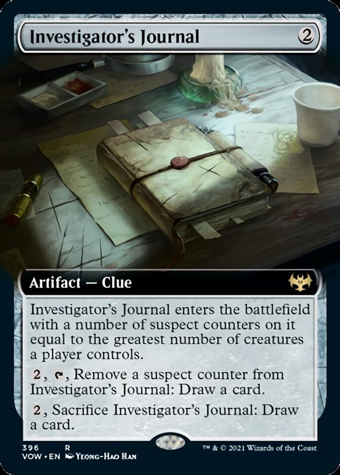 Investigator's Journal (Extended Art) [Innistrad: Crimson Vow] | Gamers Paradise