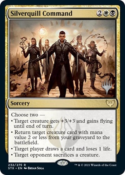 Silverquill Command (Promo Pack) [Strixhaven: School of Mages Promos] | Gamers Paradise