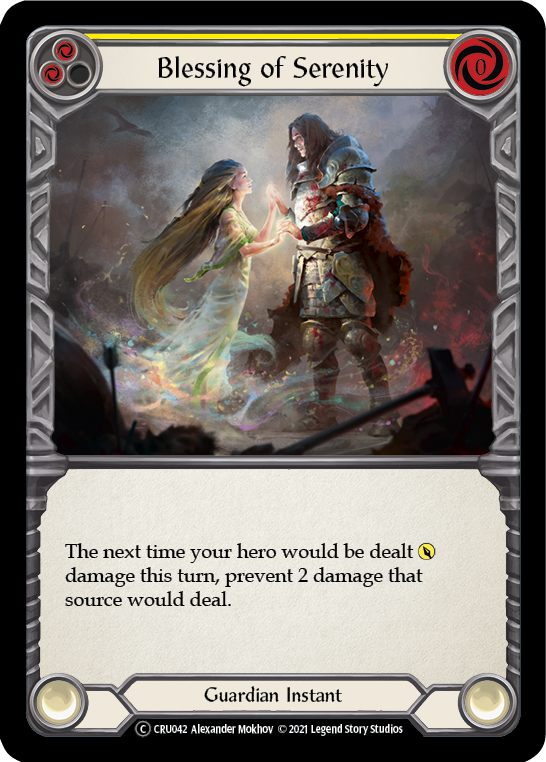 Blessing of Serenity (Yellow) [U-CRU042] Unlimited Normal | Gamers Paradise