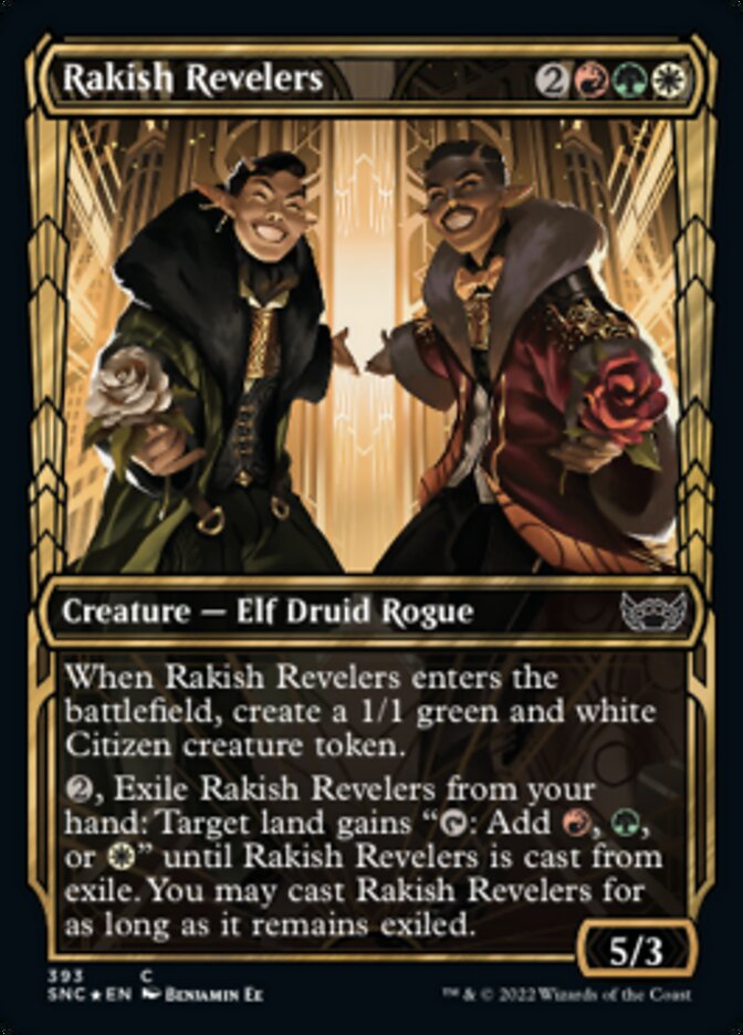 Rakish Revelers (Showcase Golden Age Gilded Foil) [Streets of New Capenna] | Gamers Paradise
