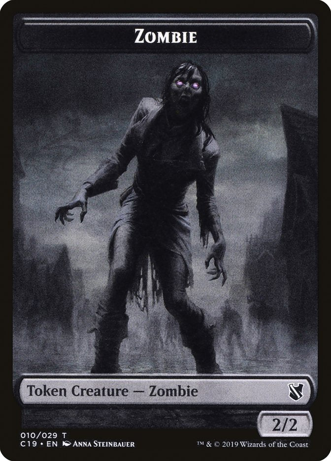 Ob Nixilis, Reignited Emblem // Zombie (010) Double-Sided Token [Commander 2019 Tokens] | Gamers Paradise