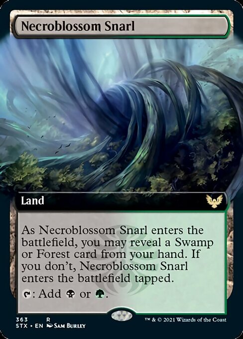 Necroblossom Snarl (Extended Art) [Strixhaven: School of Mages] | Gamers Paradise