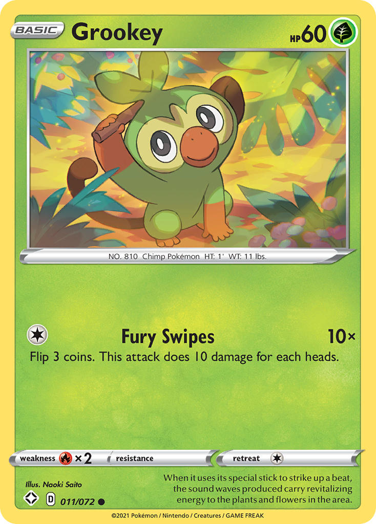 Grookey (011/072) [Sword & Shield: Shining Fates] | Gamers Paradise