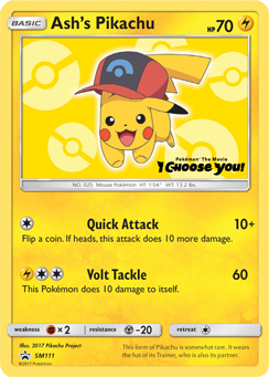 Ash's Pikachu (SM111) [Sun & Moon: Black Star Promos] | Gamers Paradise