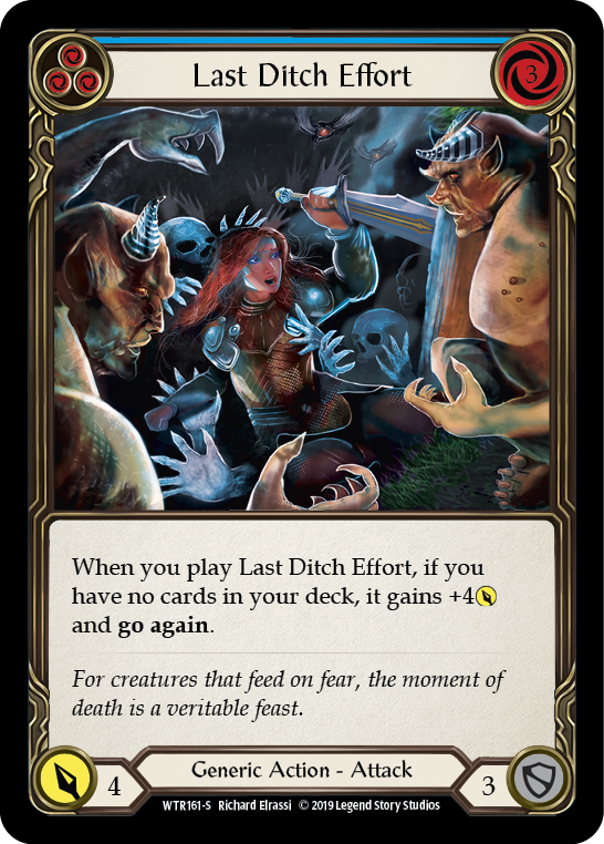 Last Ditch Effort [WTR161-S] Alpha Print Normal | Gamers Paradise