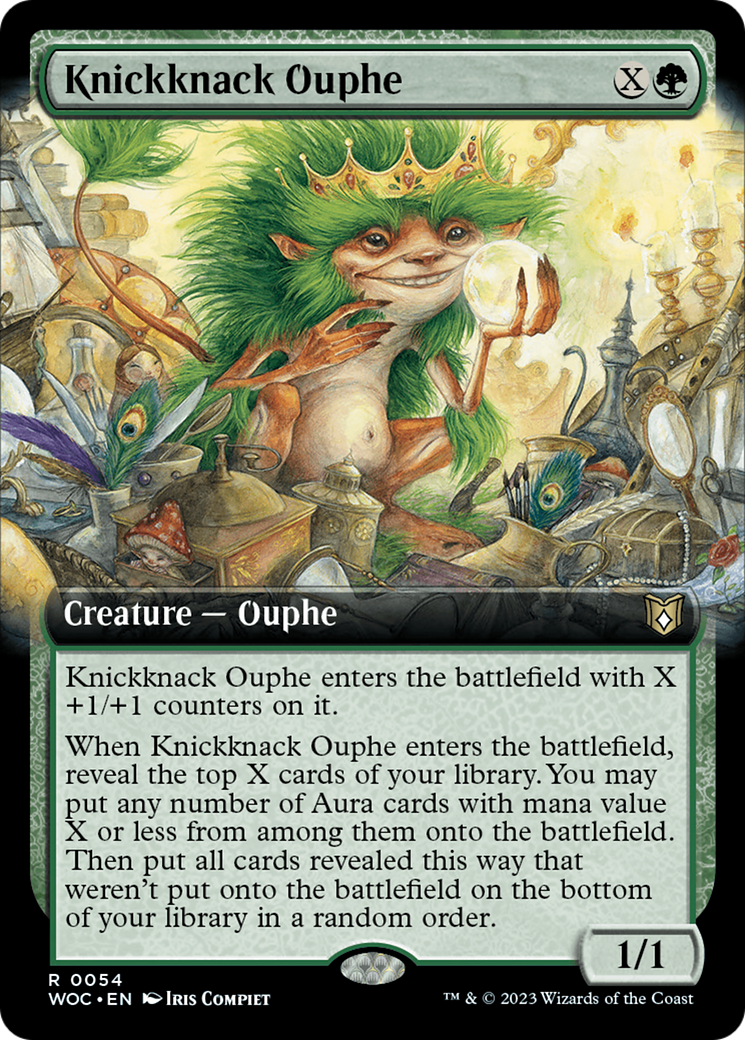 Knickknack Ouphe (Extended Art) [Wilds of Eldraine Commander] | Gamers Paradise