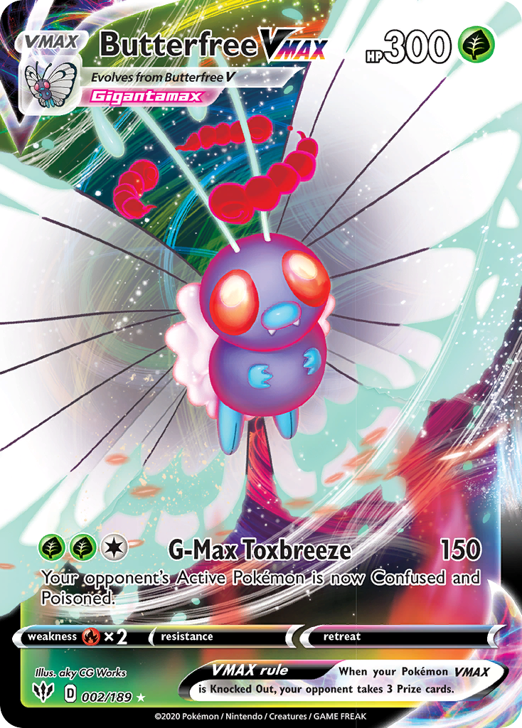 Butterfree VMAX (002/189) [Sword & Shield: Darkness Ablaze] | Gamers Paradise