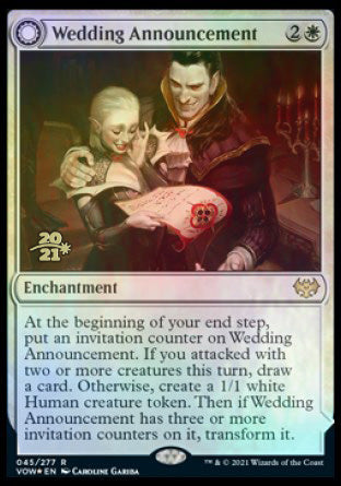 Wedding Announcement // Wedding Festivity [Innistrad: Crimson Vow Prerelease Promos] | Gamers Paradise