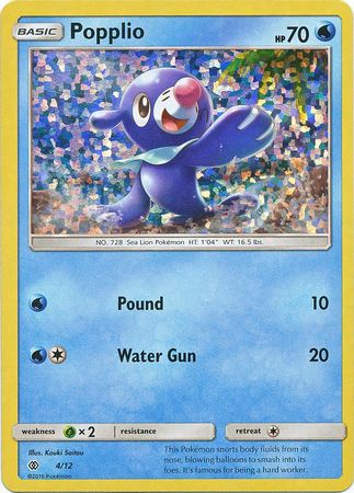 Popplio (4/12) [McDonald's Promos: 2017 Collection] | Gamers Paradise