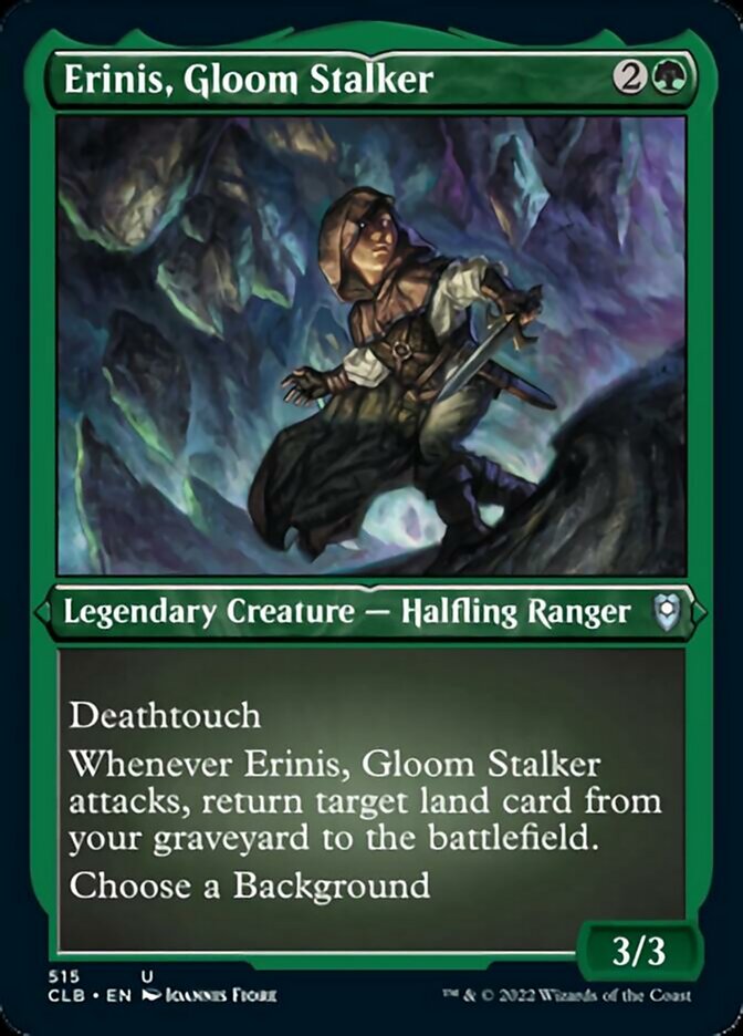 Erinis, Gloom Stalker (Foil Etched) [Commander Legends: Battle for Baldur's Gate] | Gamers Paradise