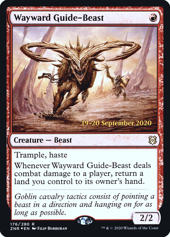 Wayward Guide-Beast [Zendikar Rising Prerelease Promos] | Gamers Paradise