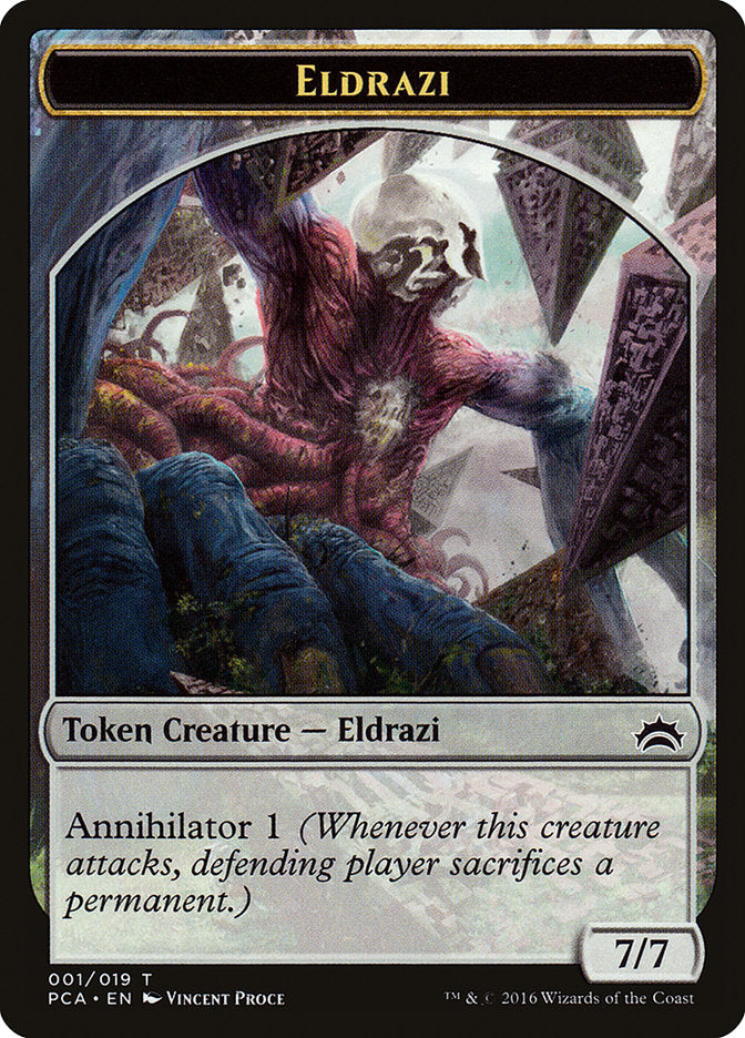 Eldrazi Spawn (004) // Eldrazi Double-Sided Token [Planechase Anthology Tokens] | Gamers Paradise