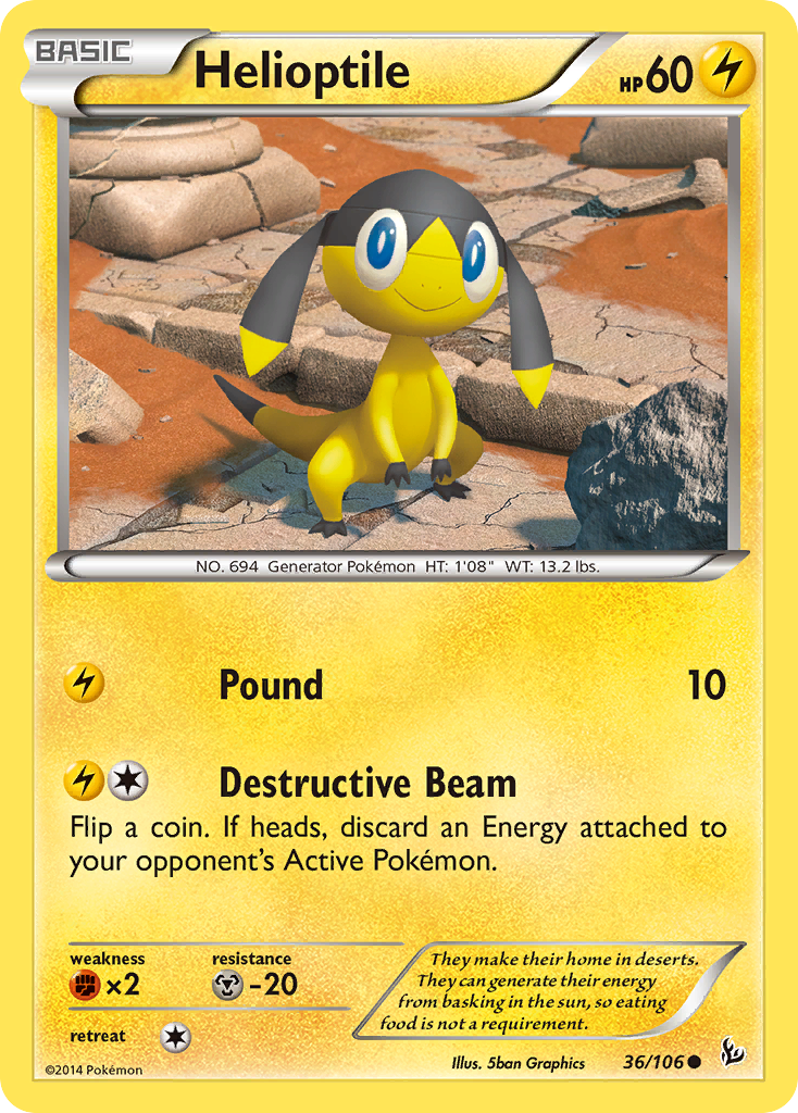 Helioptile (36/106) [XY: Flashfire] | Gamers Paradise