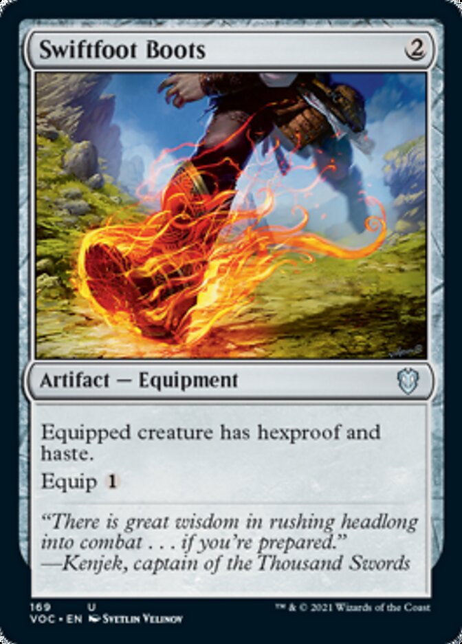 Swiftfoot Boots [Innistrad: Crimson Vow Commander] | Gamers Paradise