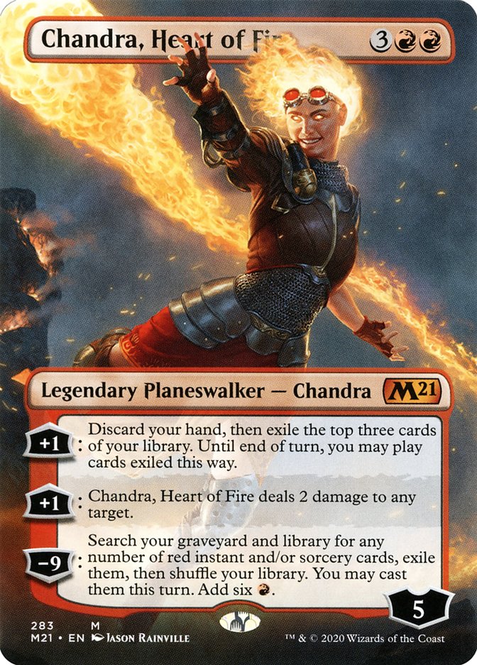 Chandra, Heart of Fire (Borderless) [Core Set 2021] | Gamers Paradise