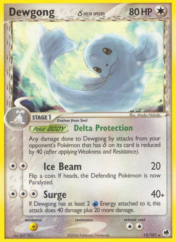 Dewgong (15/101) (Delta Species) [EX: Dragon Frontiers] | Gamers Paradise