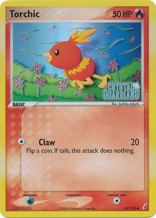 Torchic (65/100) (Stamped) [EX: Crystal Guardians] | Gamers Paradise