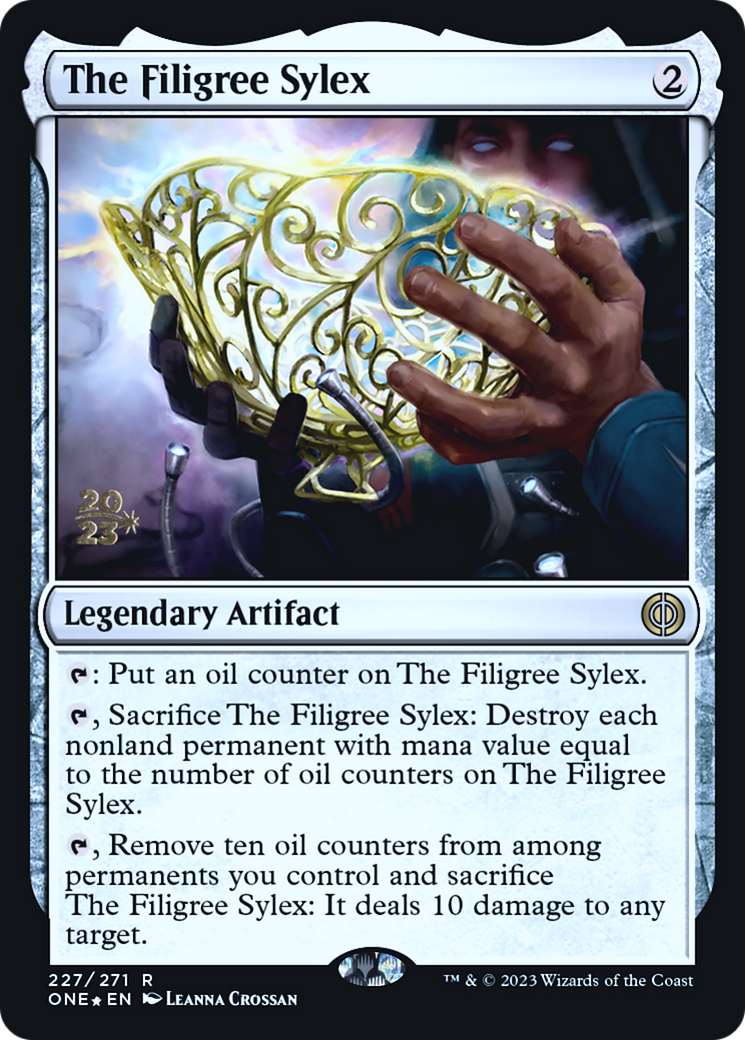 The Filigree Sylex [Phyrexia: All Will Be One Prerelease Promos] | Gamers Paradise
