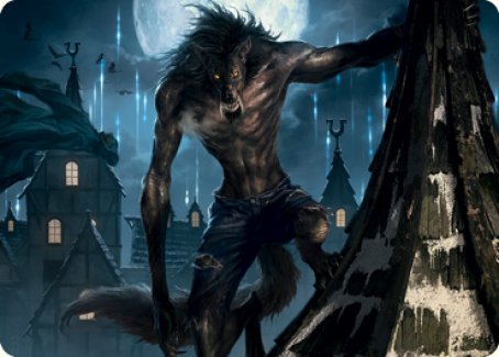 Stalking Predator Art Card [Innistrad: Midnight Hunt Art Series] | Gamers Paradise