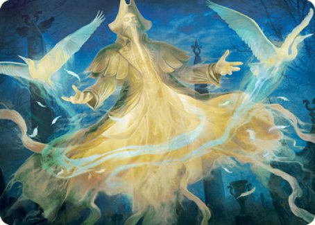 Heron-Blessed Geist Art Card [Innistrad: Crimson Vow Art Series] | Gamers Paradise