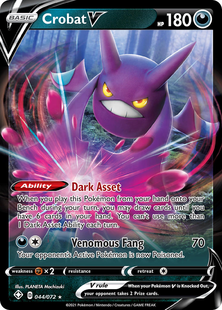 Crobat V (044/072) [Sword & Shield: Shining Fates] | Gamers Paradise