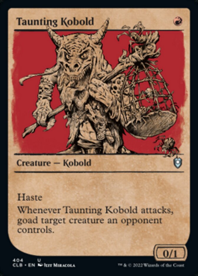 Taunting Kobold (Showcase) [Commander Legends: Battle for Baldur's Gate] | Gamers Paradise