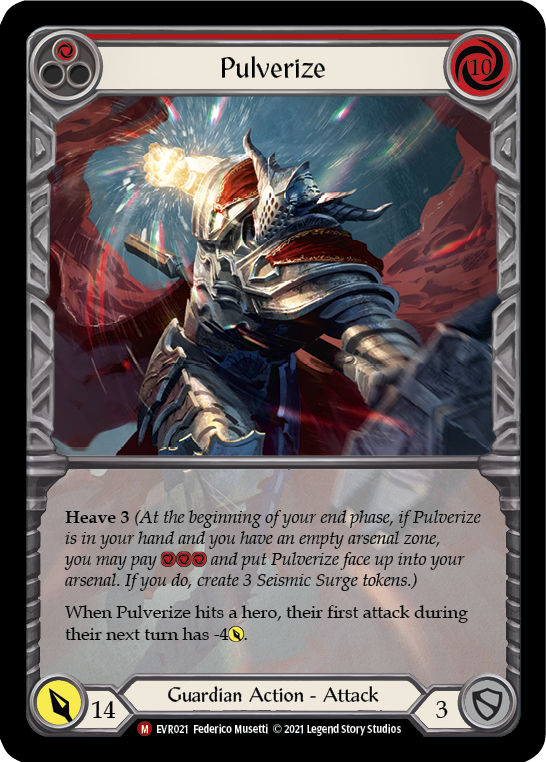 Pulverize [EVR021] (Everfest)  1st Edition Extended Art Rainbow Foil | Gamers Paradise