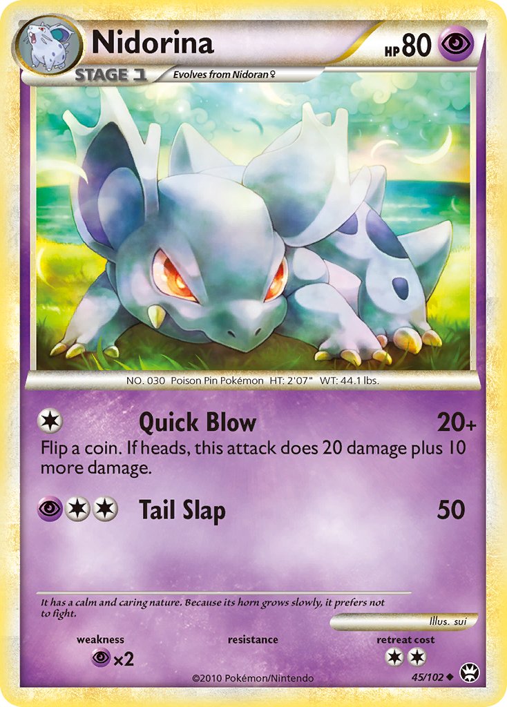 Nidorina (45/102) [HeartGold & SoulSilver: Triumphant] | Gamers Paradise