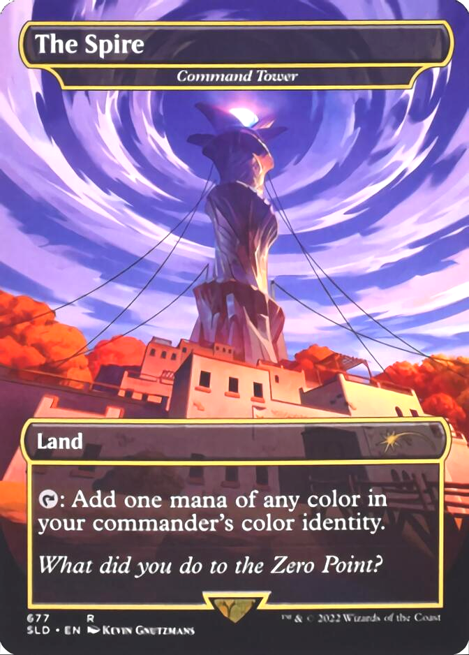 Command Tower - The Spire (Borderless) [Secret Lair Drop Promos] | Gamers Paradise