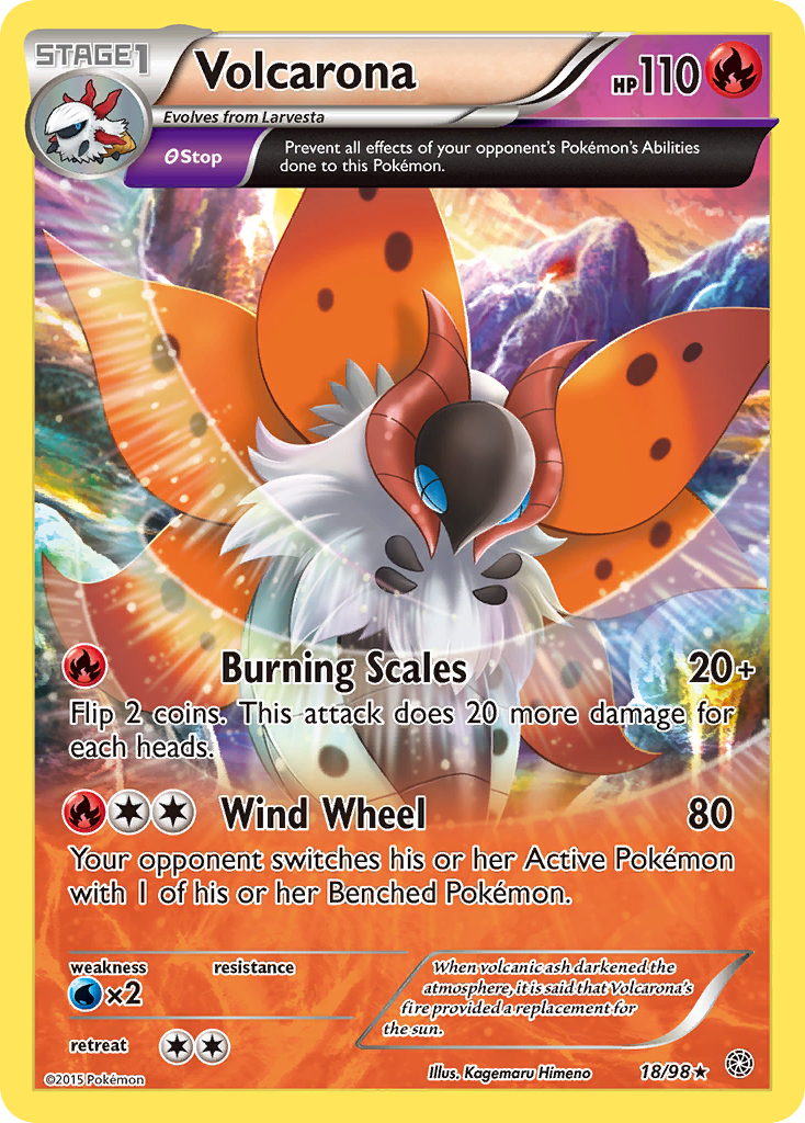 Volcarona (18/98) [XY: Ancient Origins] | Gamers Paradise