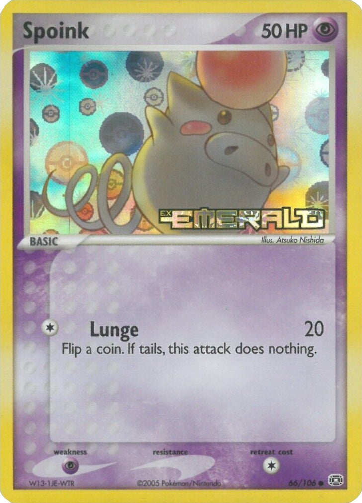 Spoink (66/106) (Stamped) [EX: Emerald] | Gamers Paradise