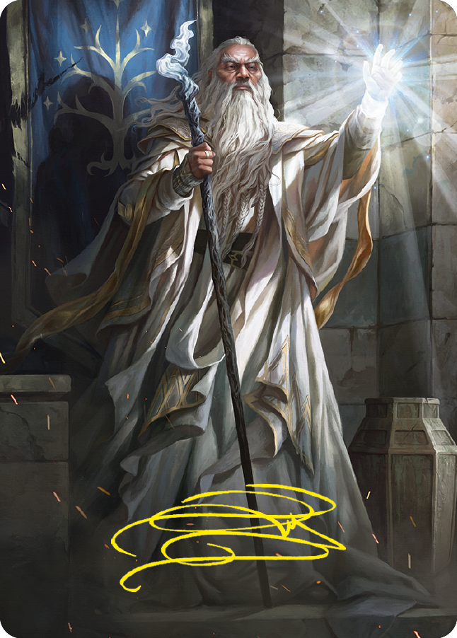 Gandalf the White Art Card (Gold-Stamped Signature) [The Lord of the Rings: Tales of Middle-earth Art Series] | Gamers Paradise