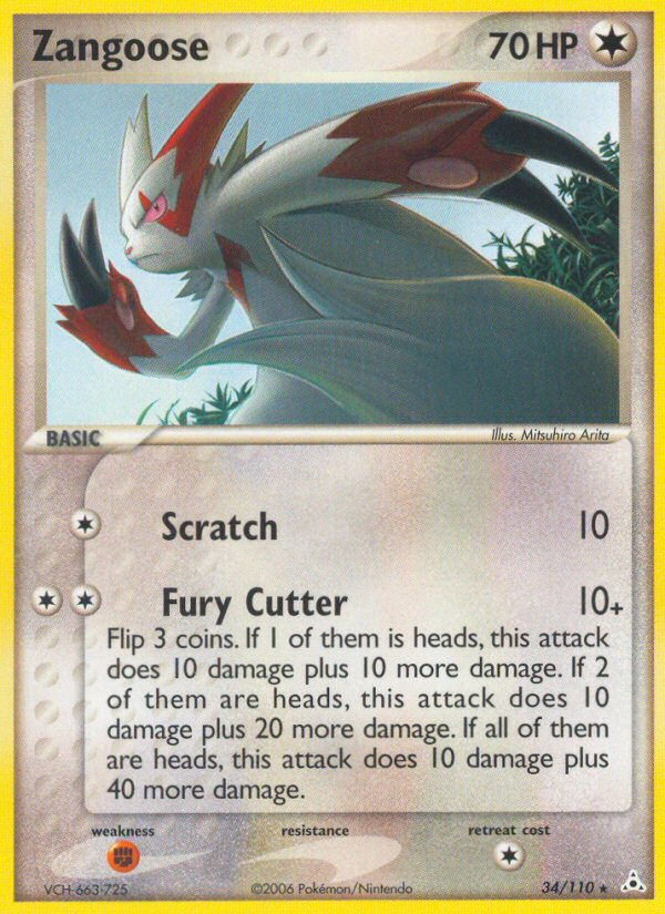 Zangoose (34/110) [EX: Holon Phantoms] | Gamers Paradise