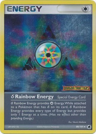 Rainbow Energy (88/101)(Delta Species) (Stamped) [EX: Dragon Frontiers] | Gamers Paradise