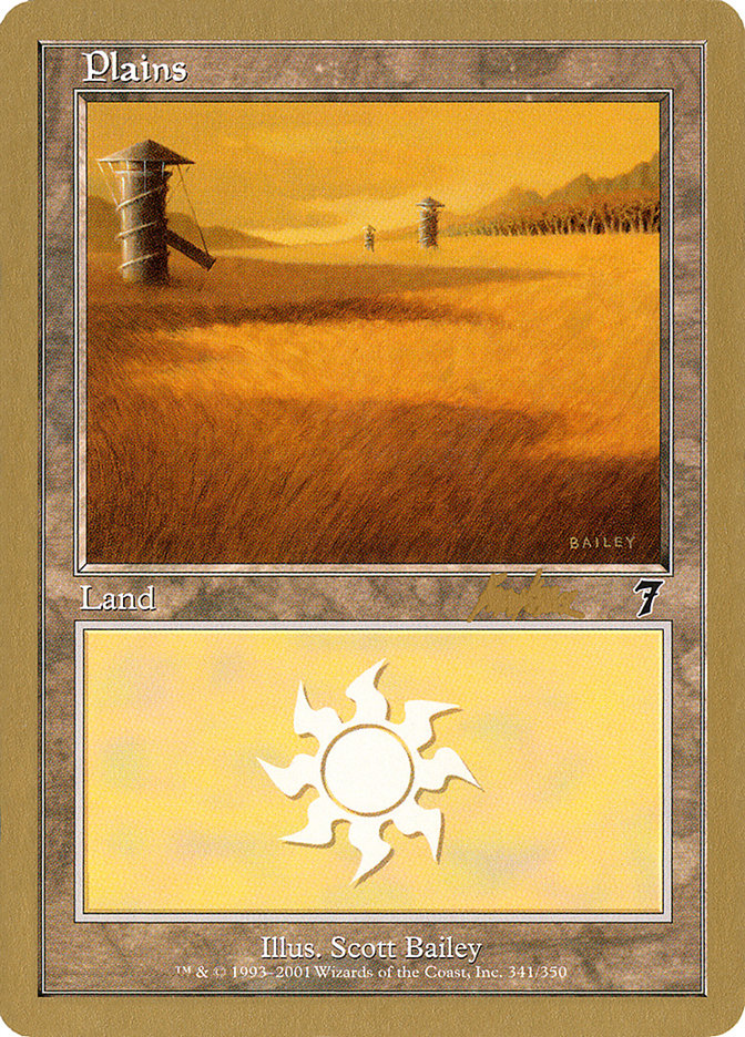 Plains (bk341) (Brian Kibler) [World Championship Decks 2002] | Gamers Paradise