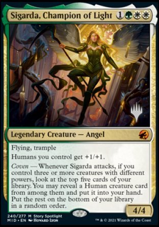 Sigarda, Champion of Light (Promo Pack) [Innistrad: Midnight Hunt Promos] | Gamers Paradise