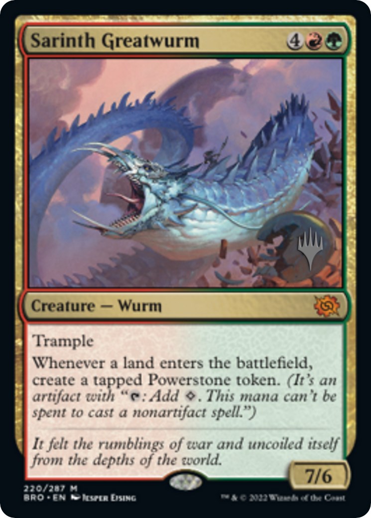 Sarinth Greatwurm (Promo Pack) [The Brothers' War Promos] | Gamers Paradise