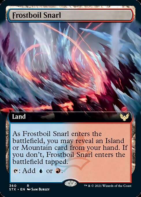 Frostboil Snarl (Extended Art) [Strixhaven: School of Mages] | Gamers Paradise