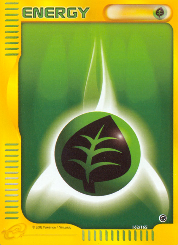 Grass Energy (162/165) [Expedition: Base Set] | Gamers Paradise