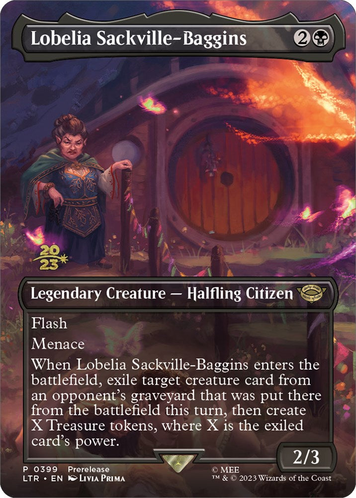 Lobelia Sackville-Baggins (399) [The Lord of the Rings: Tales of Middle-Earth Prerelease Promos] | Gamers Paradise