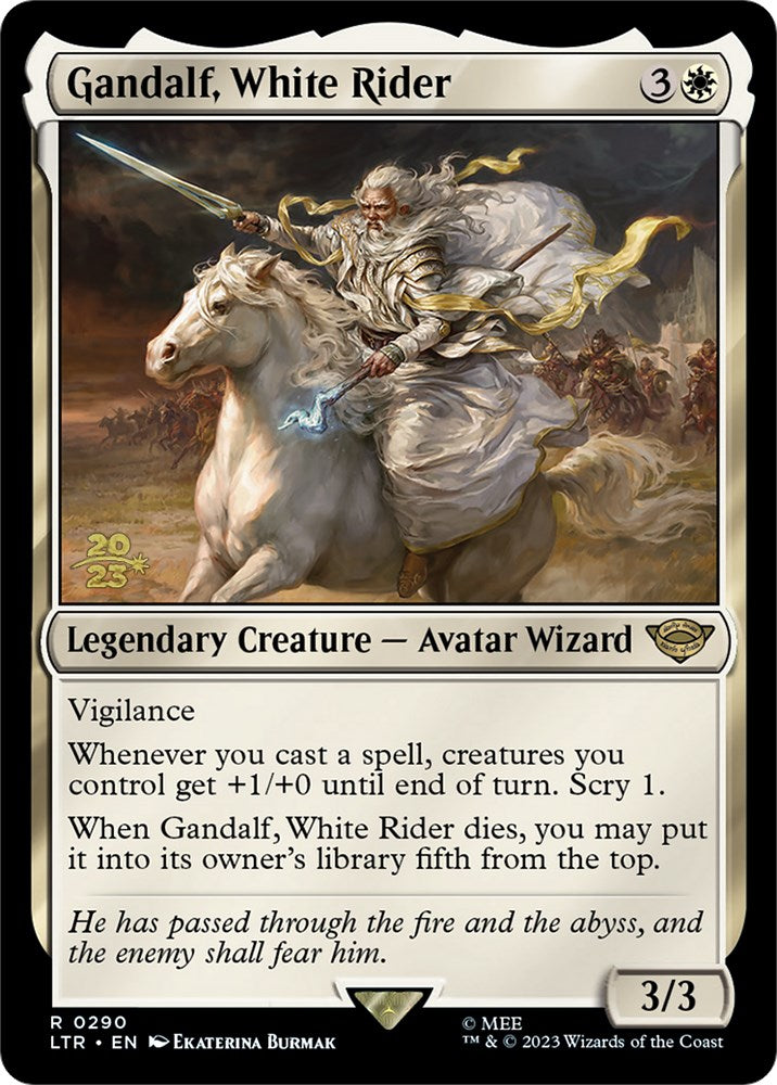 Gandalf, White Rider [The Lord of the Rings: Tales of Middle-Earth Prerelease Promos] | Gamers Paradise