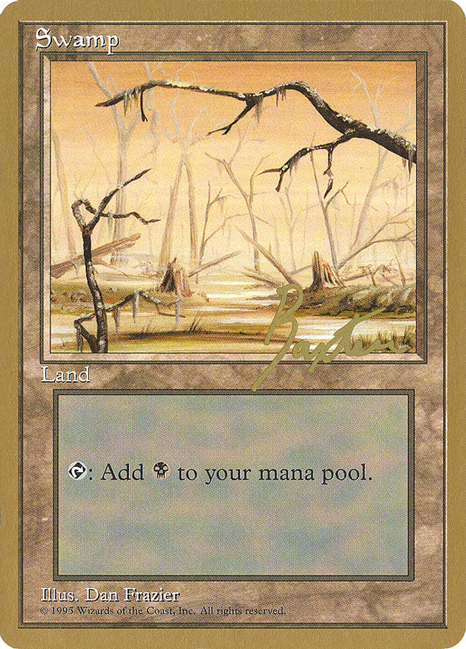 Swamp (gb370) (George Baxter) [Pro Tour Collector Set] | Gamers Paradise