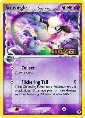 Smeargle (39/101) (Delta Species) (Stamped) [EX: Dragon Frontiers] | Gamers Paradise