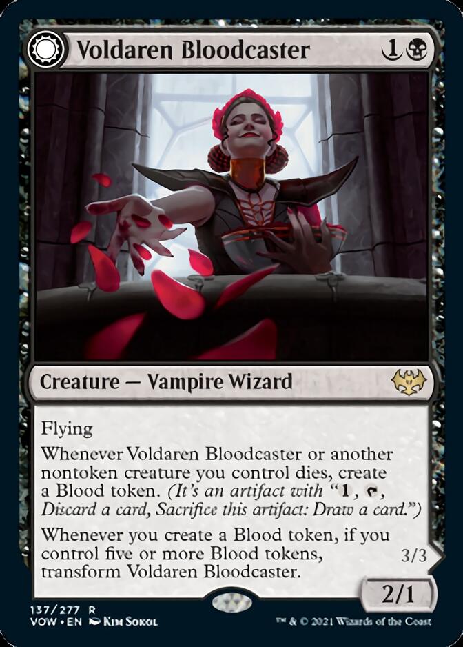 Voldaren Bloodcaster // Bloodbat Summoner [Innistrad: Crimson Vow] | Gamers Paradise