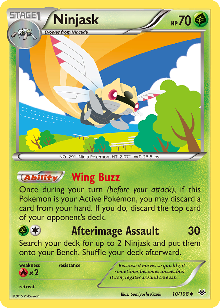 Ninjask (10/108) [XY: Roaring Skies] | Gamers Paradise